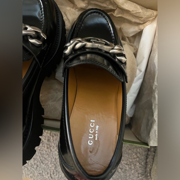 New Gucci Chunky Loafers Chained GG 39.5 MSRP $1190 - Picture 10 of 13
